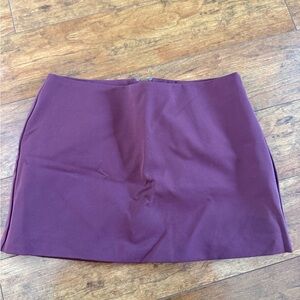 Elegant Burgundy Mini Skirt